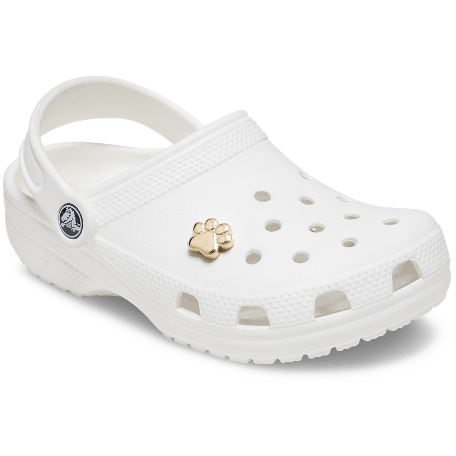 Crocs Online | Gold Dog Paw Jibbitz™ charms