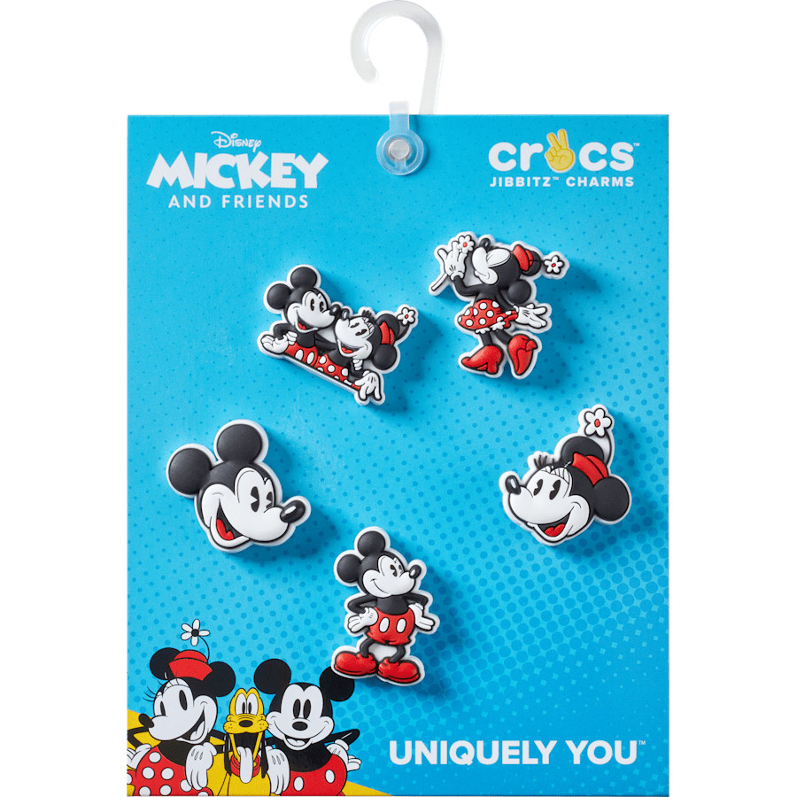 Crocs New | Mickey and Minnie PVC 5 Pack Jibbitz™ charms