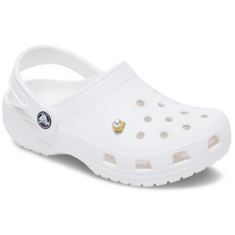 Crocs For Sale | Gold Pentagon Pearl Jibbitz™ charms