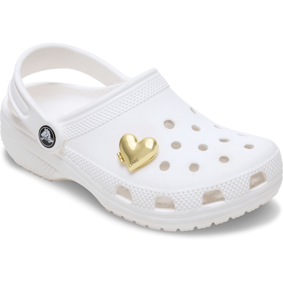 Crocs | Gold Bubble Locket Heart Jibbitz™ charms