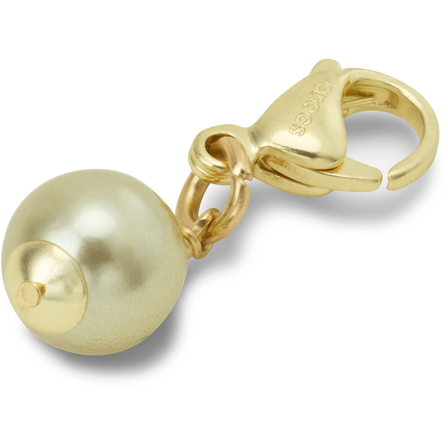 Crocs Outlet | Gold and Green SMT Pearl Charm Jibbitz charm