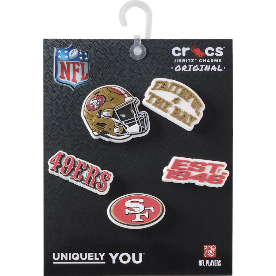 Crocs Sale | NFL San Francisco 49ers 5 Pack Jibbitz Shoe Charm