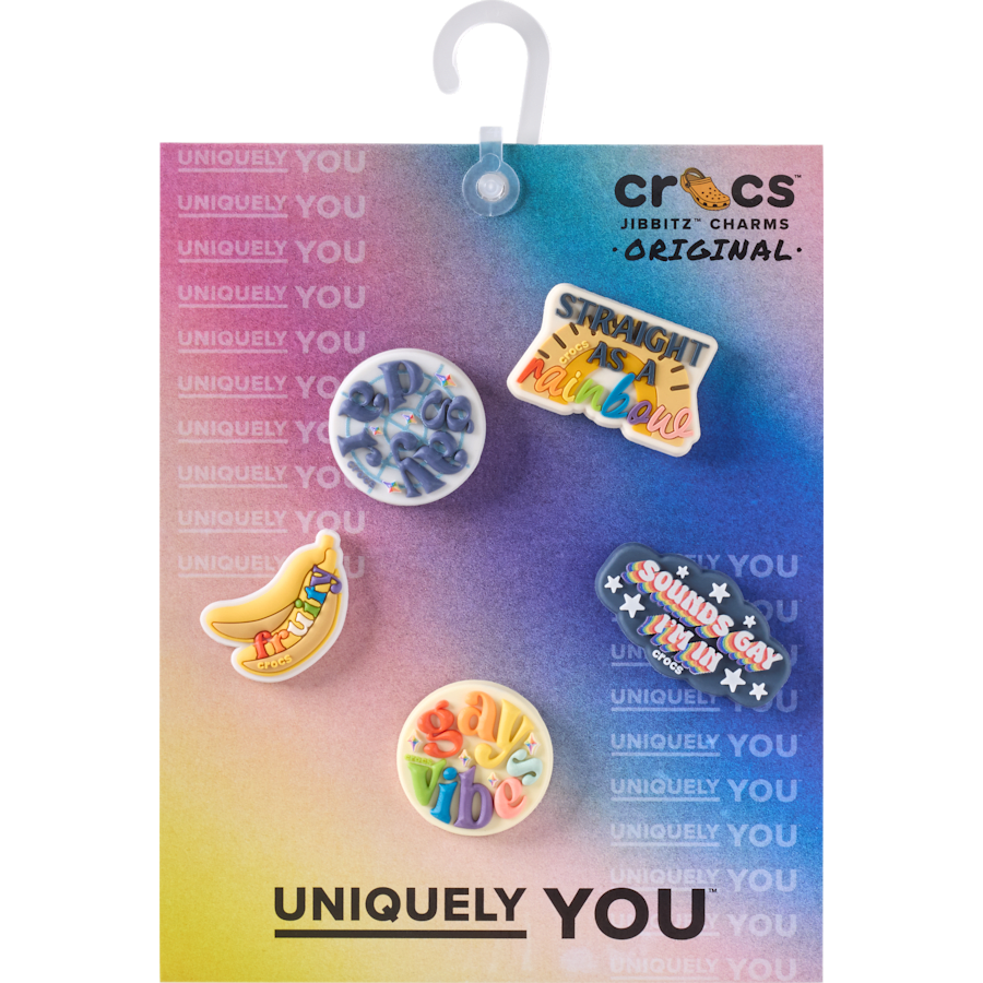 Crocs Outlet | Irreverent Pride 5 Pack Jibbitz™ charms