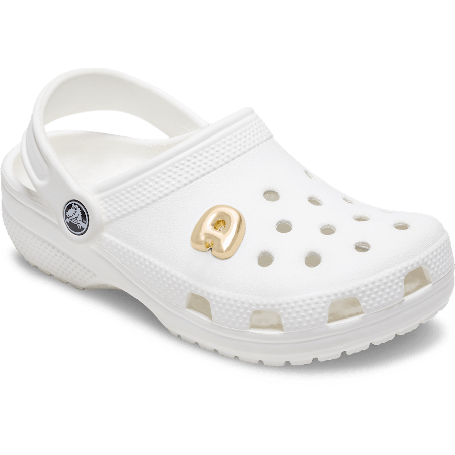 Crocs Outlet | Gold Bubble Letter A Jibbitz™ charms