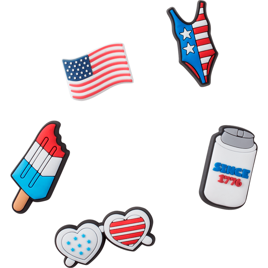Crocs | USA 5 Pack Jibbitz Shoe Charm