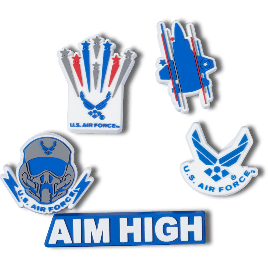 Crocs Outlet | Armed Forces US Air Force 5Pck Jibbitz Shoe Charm