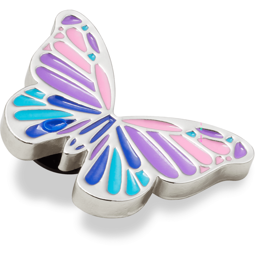 Crocs Outlet | Multi Purple Butterfly Jibbitz Shoe Charm