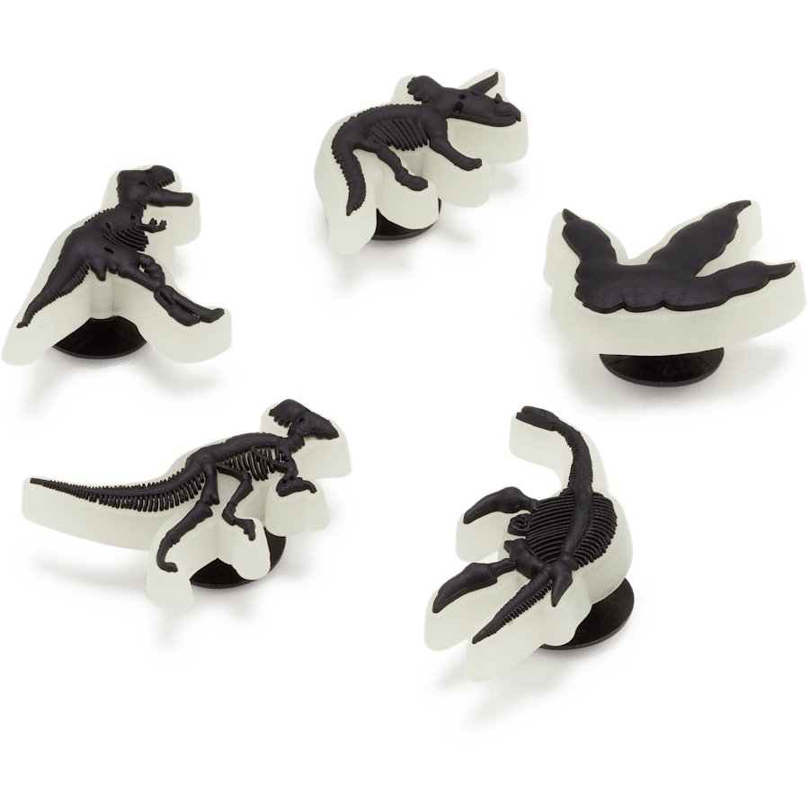 Crocs Discount | Glow In The Dark Dino 5 Pack Jibbitz Shoe Charm