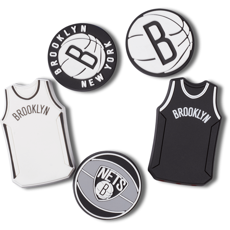 Crocs Discount | NBA Brooklyn Nets 5 Pack Jibbitz™ charms