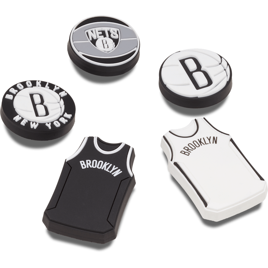 Crocs Discount | NBA Brooklyn Nets 5 Pack Jibbitz™ charms