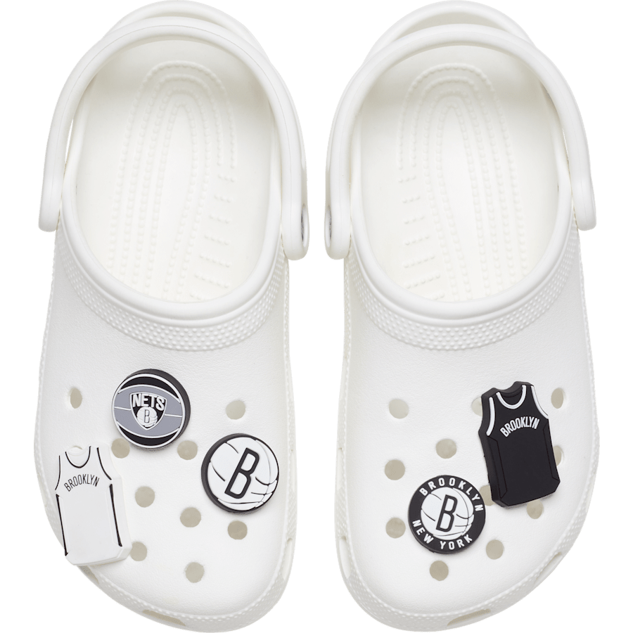 Crocs Discount | NBA Brooklyn Nets 5 Pack Jibbitz™ charms