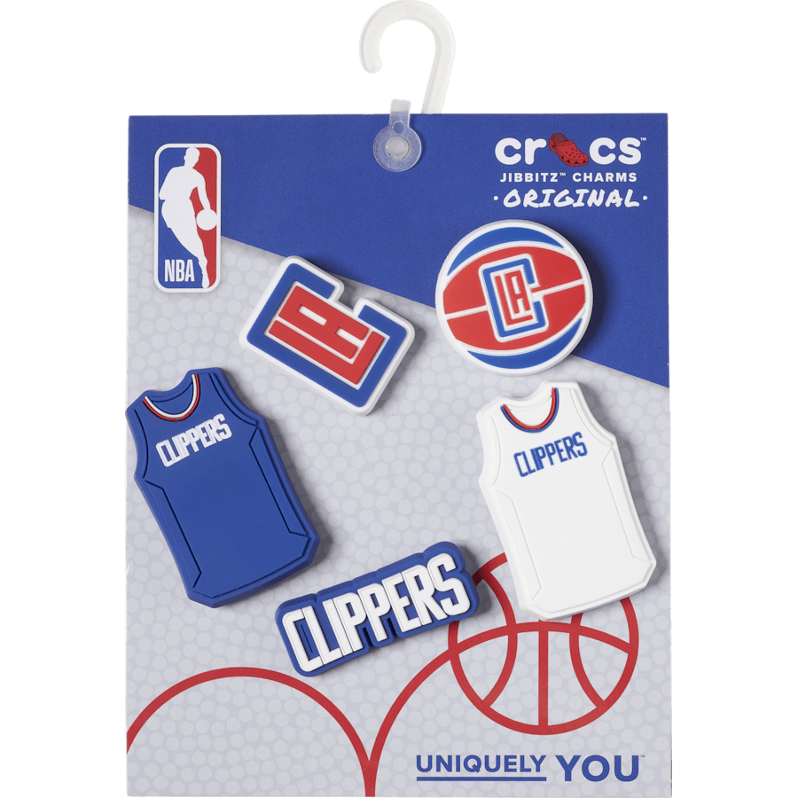 Crocs For Sale | NBA Los Angeles Clippers 5 Pack Jibbitz™ charms