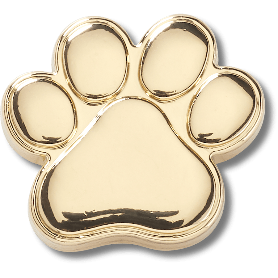 Crocs Online | Gold Dog Paw Jibbitz™ charms