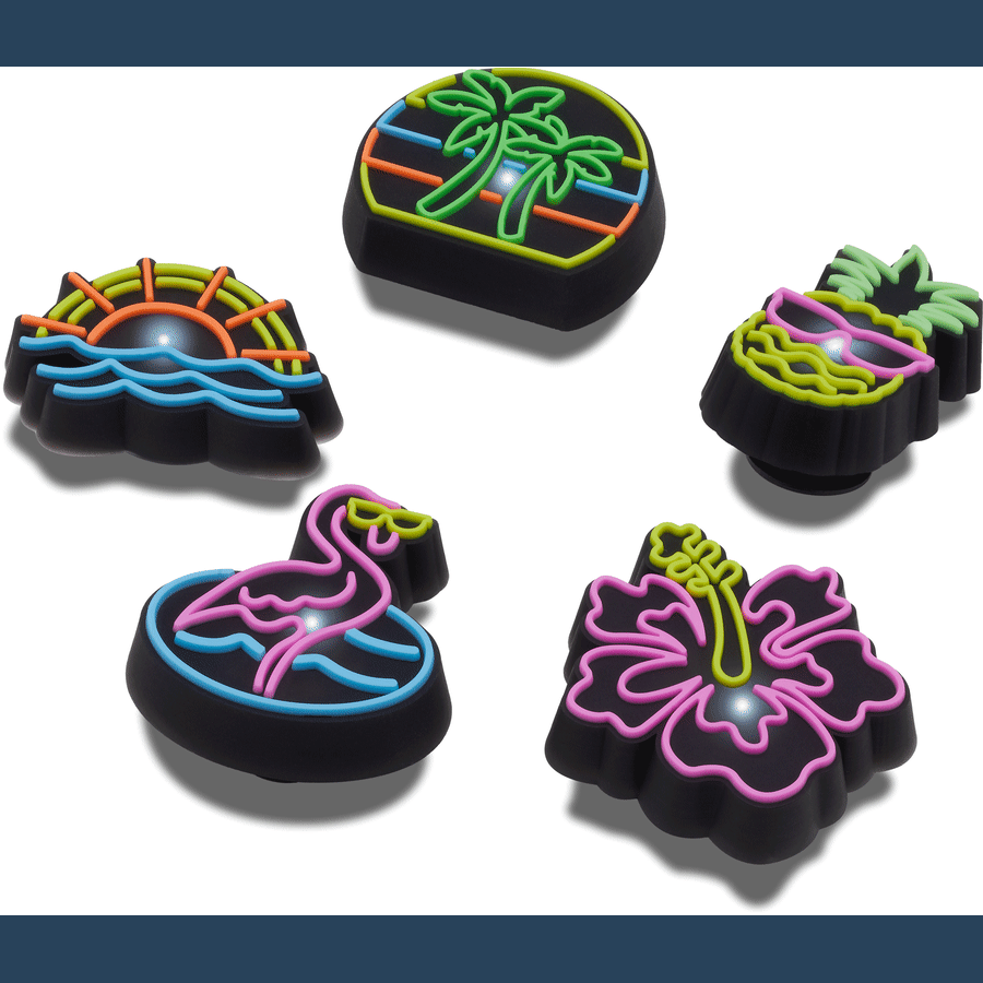 Crocs | Lights Up Neon 5 Pack Jibbitz™ charms