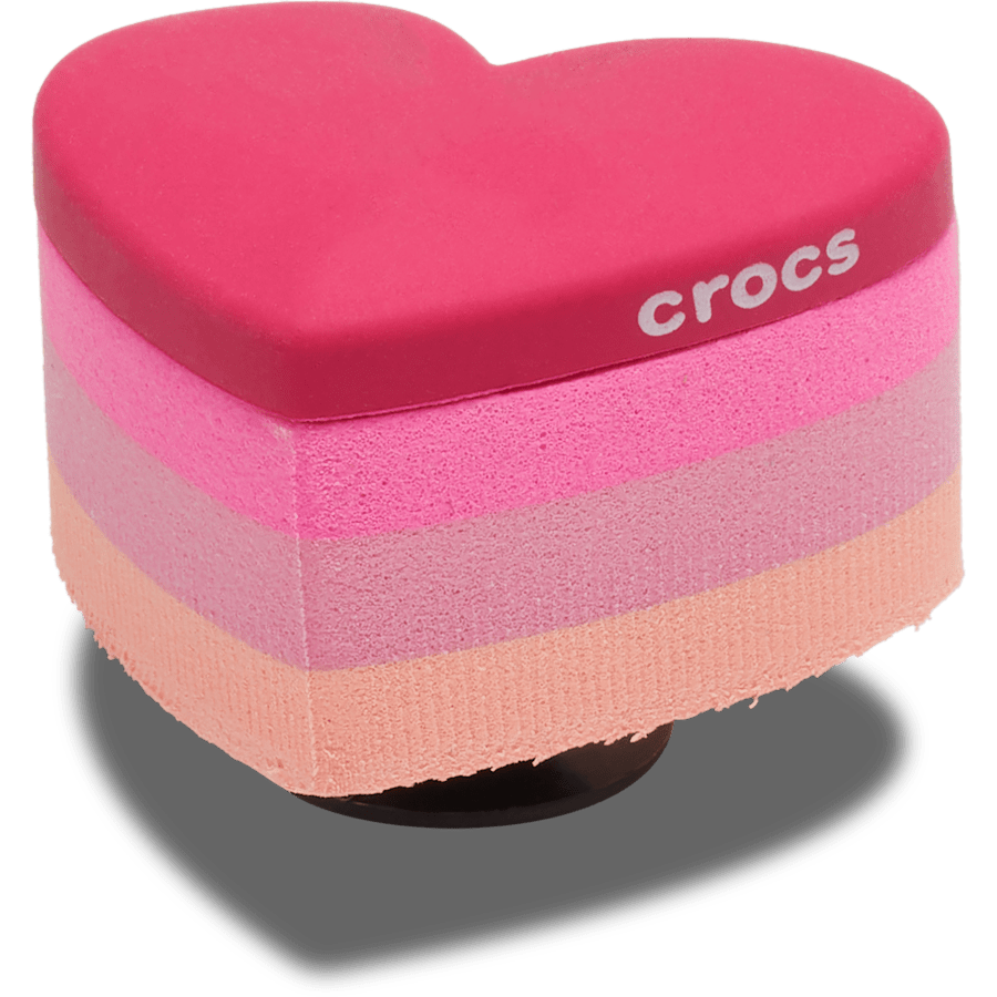Crocs Outlet | Stacked Pink Heart Jibbitz™ charms
