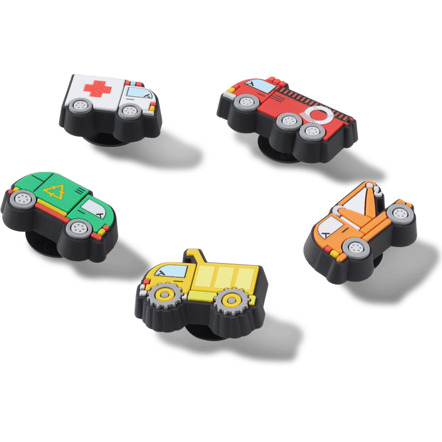 Crocs New | Tiny Work Trucks 5 Pack Jibbitz™ charms