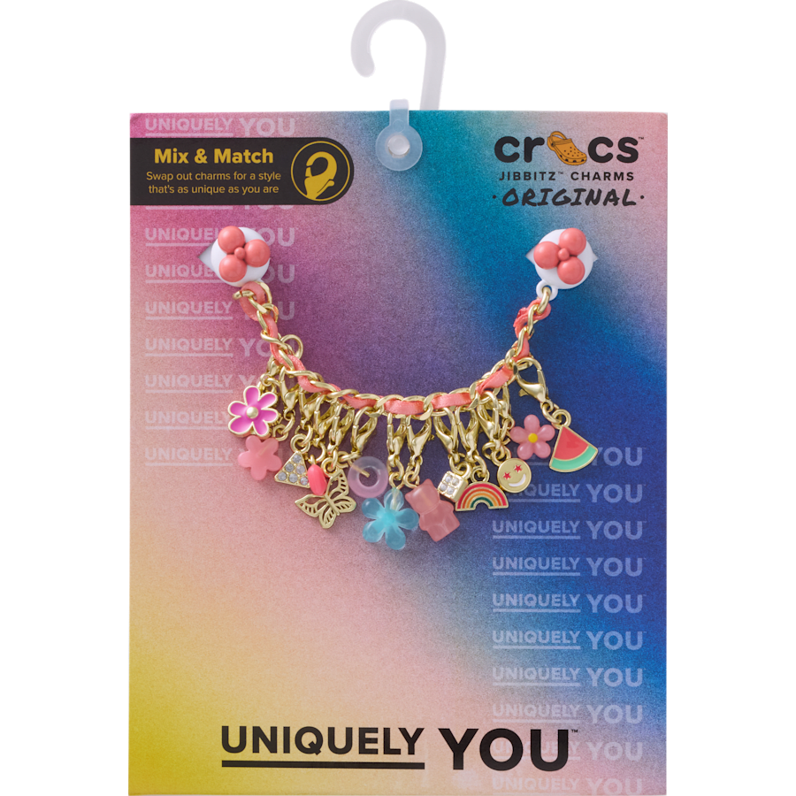 Crocs New | Pink Adjustable Charm Chain Jibbitz™ charms