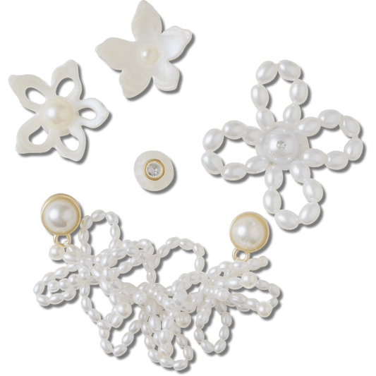 Crocs Sale | White Pearl Beaded 5 Pack Jibbitz™ charms