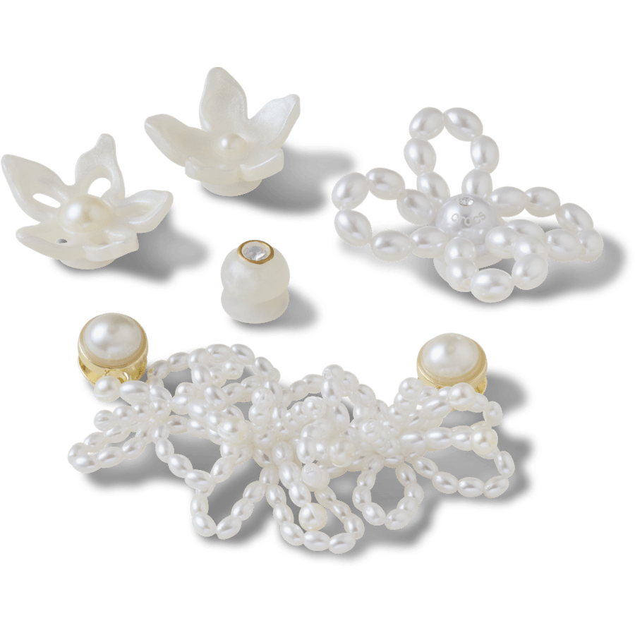 Crocs Sale | White Pearl Beaded 5 Pack Jibbitz™ charms