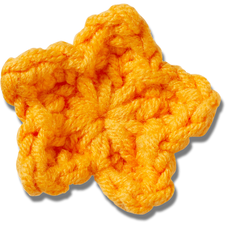 Crocs Outlet | Crafted Crochet Orange Star Jibbitz™ charms