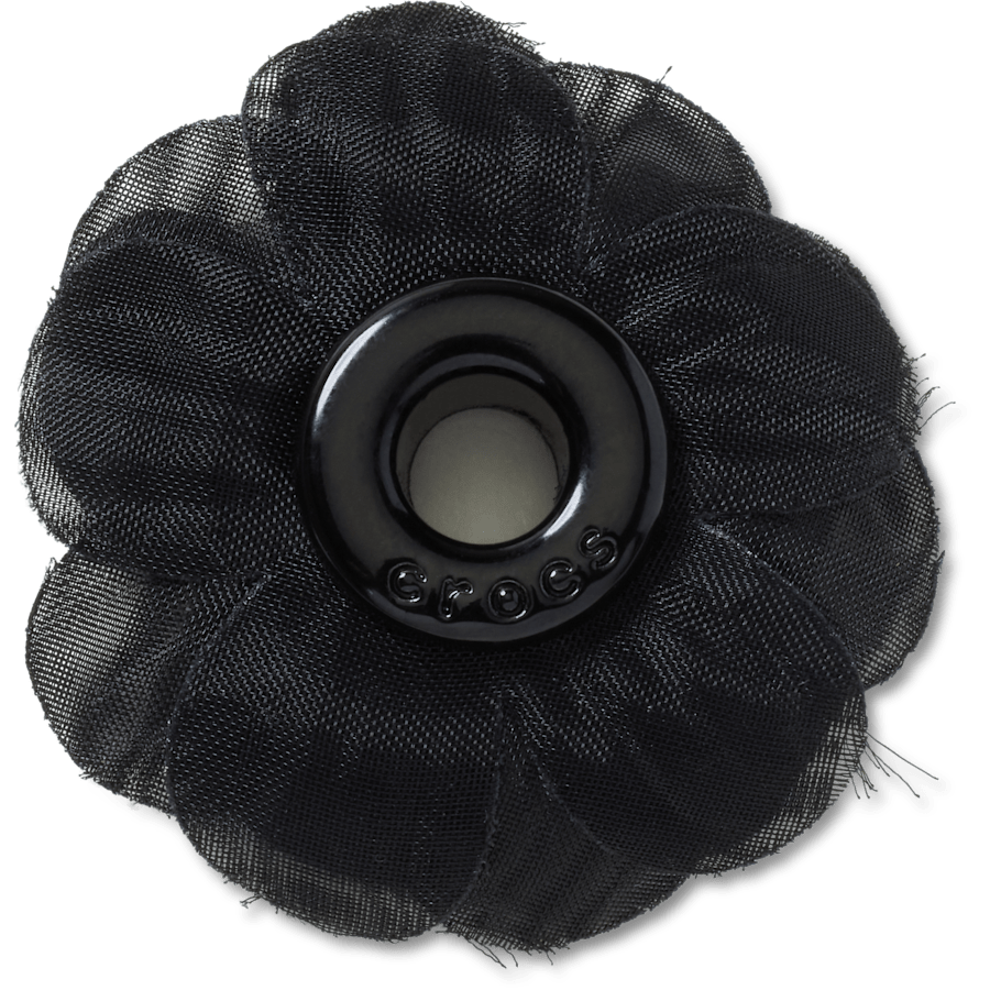 Crocs Sale | Black Chiffon Grommet Jibbitz™ charms