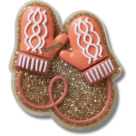 Crocs Discount | Glitter Pink Mittens Jibbitz™ charms