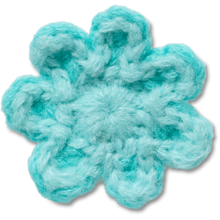 Crocs Online | Crochet Blue Flower Jibbitz™ charms