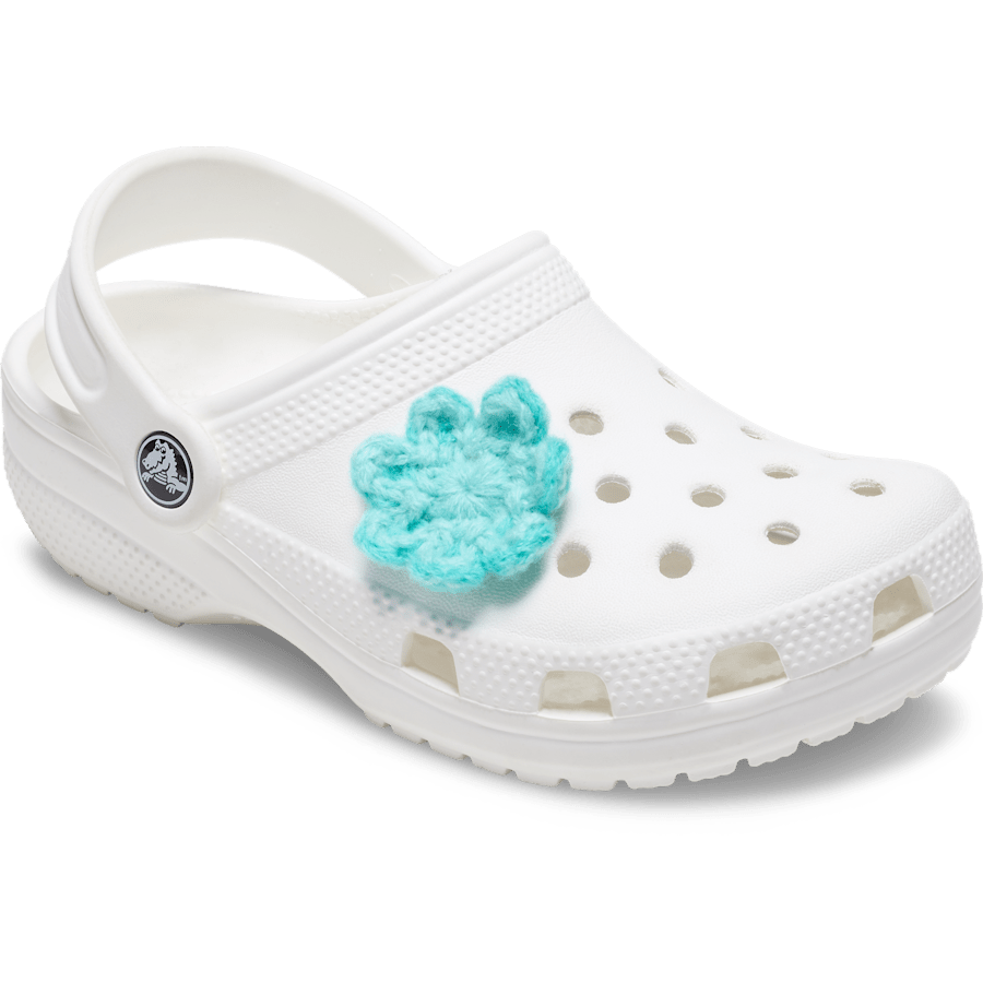 Crocs Online | Crochet Blue Flower Jibbitz™ charms