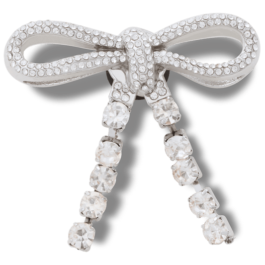 Crocs On sale | Silver Gem Bow Jibbitz™ charms