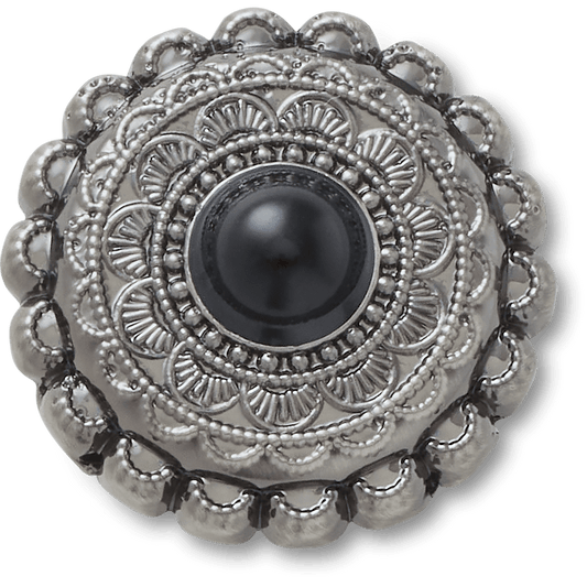 Crocs US | Silver and Black Emblem Jibbitz™ charms