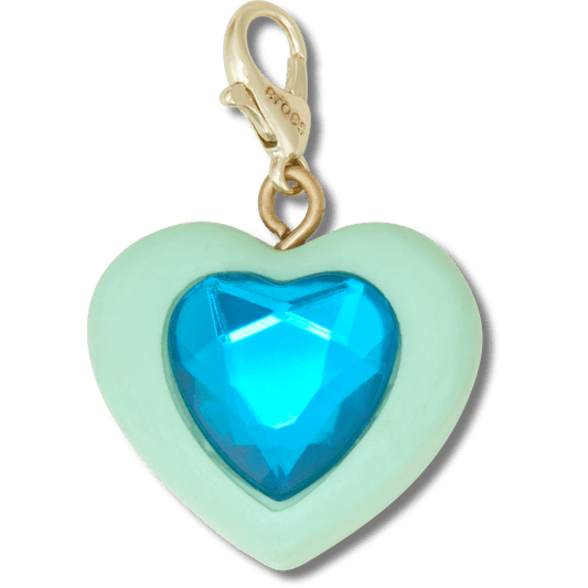 Crocs For Sale | Blue Heart Sim Gem Charm Jibbitz Shoe Charm