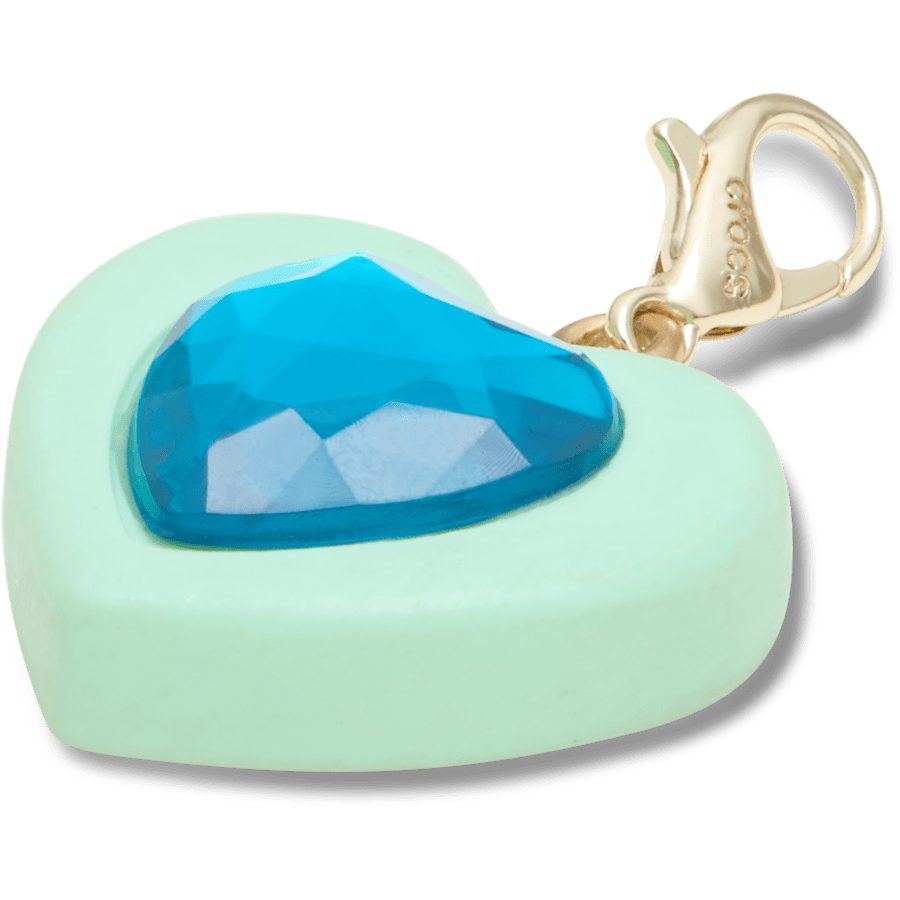 Crocs For Sale | Blue Heart Sim Gem Charm Jibbitz Shoe Charm