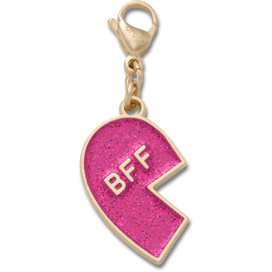 Crocs US | Pink Glitter BFF Charm Left Jibbitz Shoe Charm
