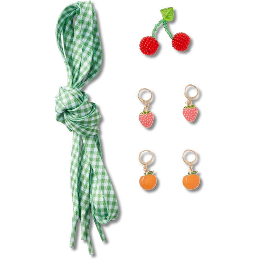 Crocs On sale | Laces and Fresh Fruits Charm Kit Jibbitz™ charms