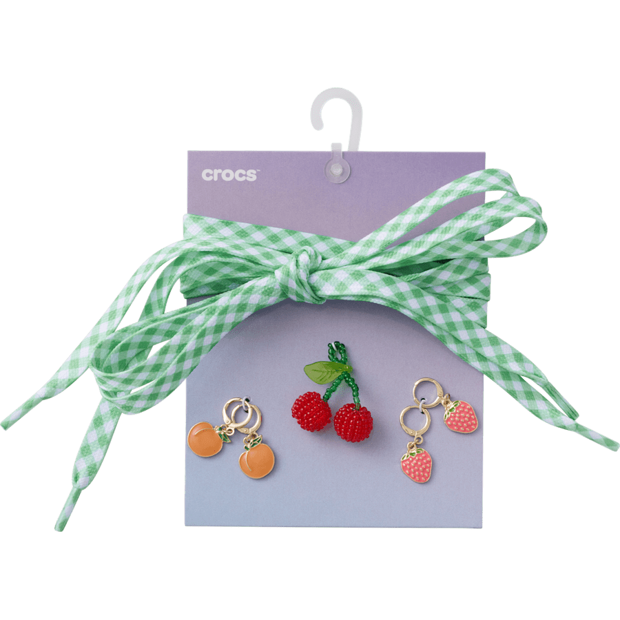 Crocs On sale | Laces and Fresh Fruits Charm Kit Jibbitz™ charms