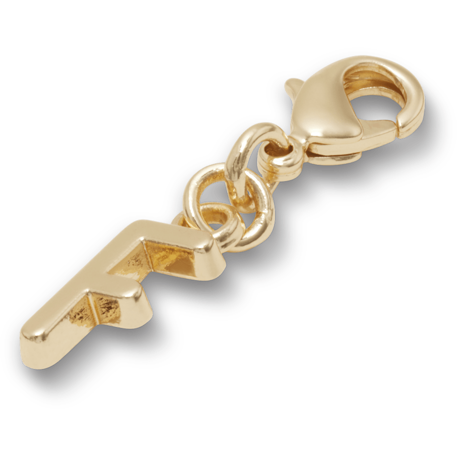 Crocs US | Gold Letter F Charm Jibbitz™ charms