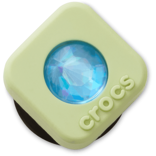 Crocs New | Green PVC Square SMT Gem Jibbitz™ charms