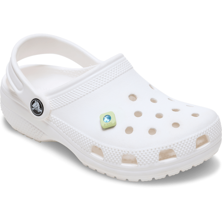 Crocs New | Green PVC Square SMT Gem Jibbitz™ charms