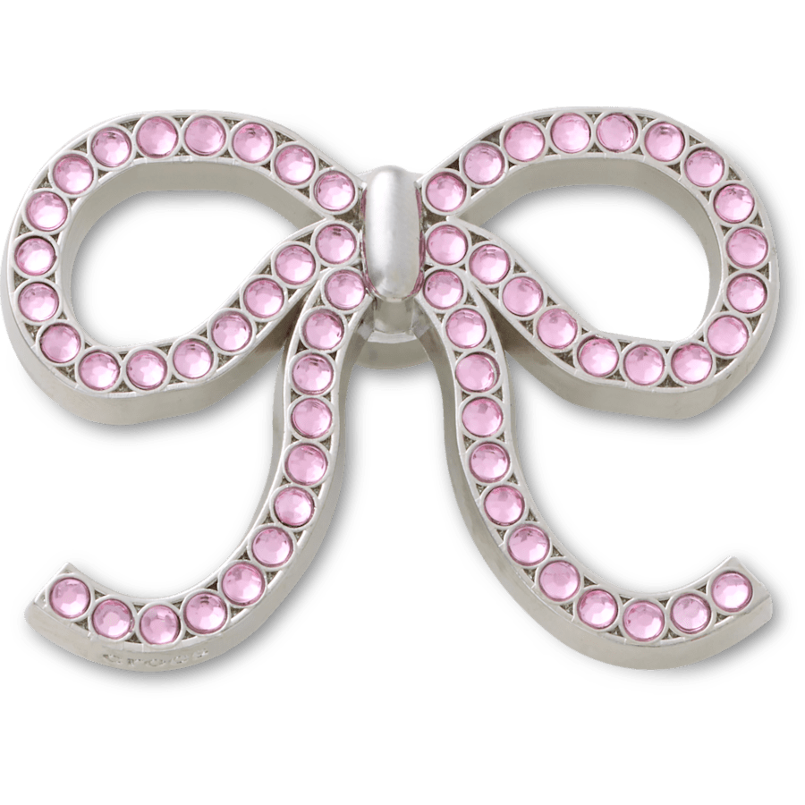 Crocs On sale | Pink Glittery Bow Jibbitz™ charms
