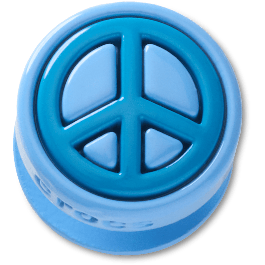 Crocs US | Blue Peace Sign Icon Jibbitz™ charms