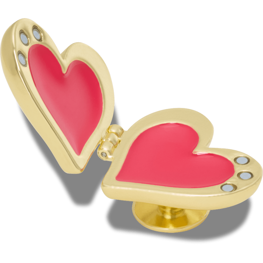 Crocs | Gold Bubble Locket Heart Jibbitz™ charms