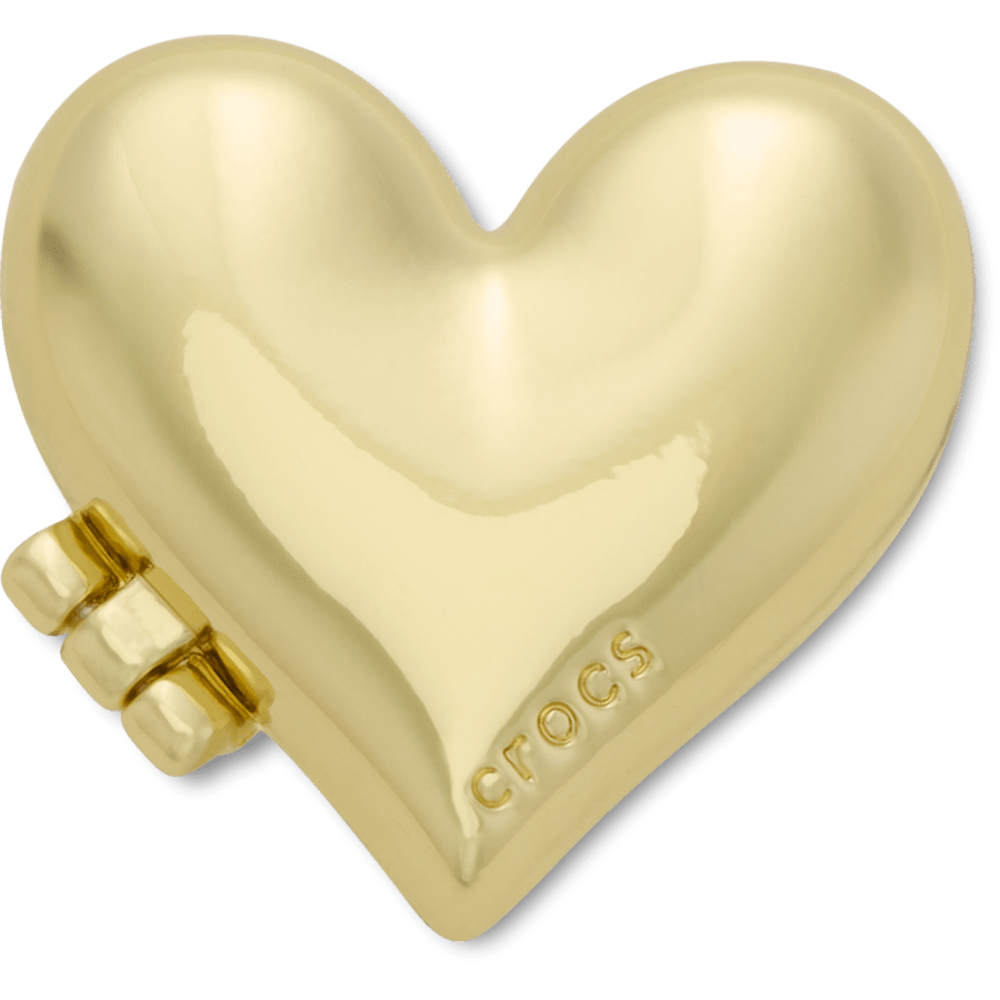 Crocs | Gold Bubble Locket Heart Jibbitz™ charms