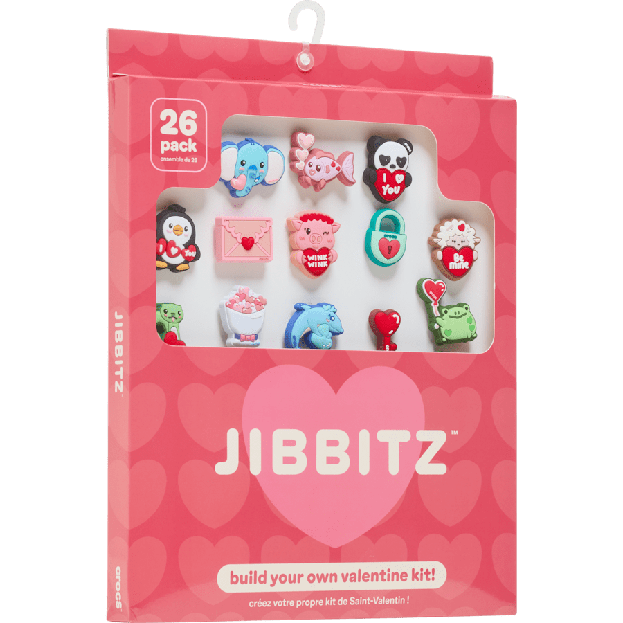 Crocs Sale | Valentines Day Card 26 Pack Jibbitz™ charms