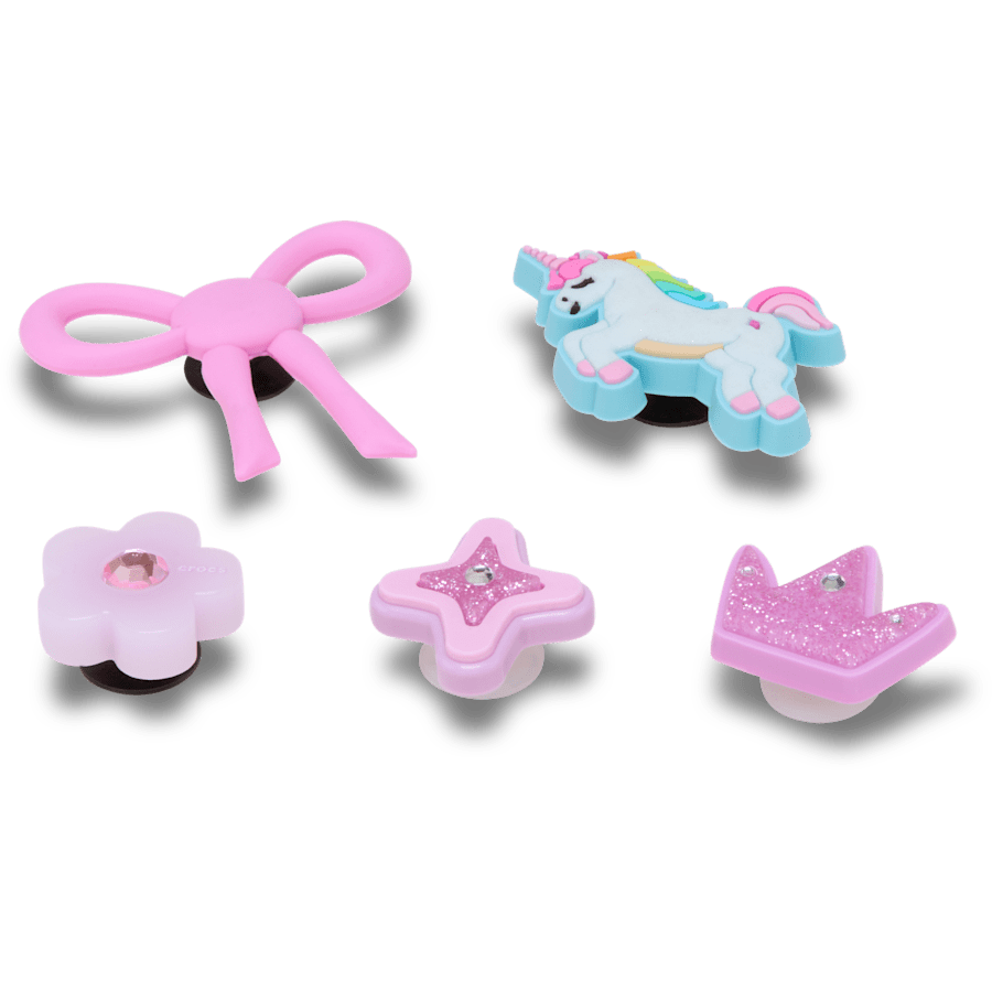 Crocs Online | Sweet Pink Girls 5 Pack Jibbitz™ charms
