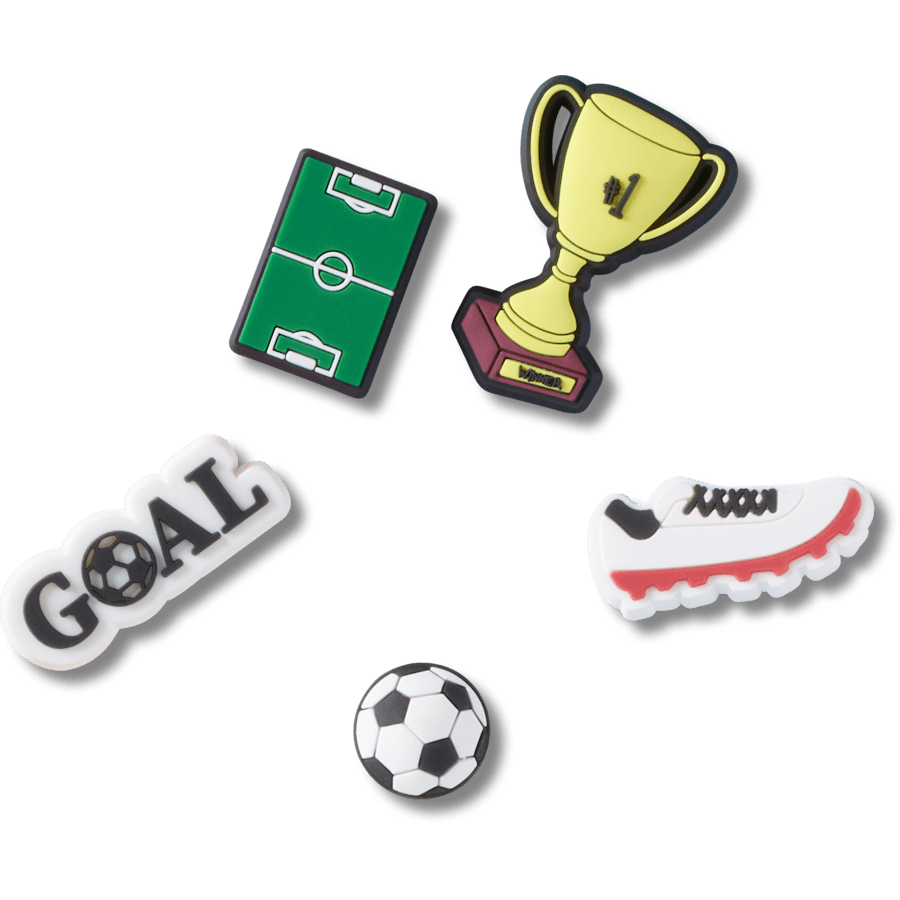 Crocs Online | Soccer Star 5 Pack Jibbitz™ charms