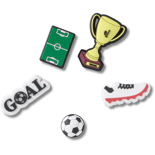 Crocs Online | Soccer Star 5 Pack Jibbitz™ charms