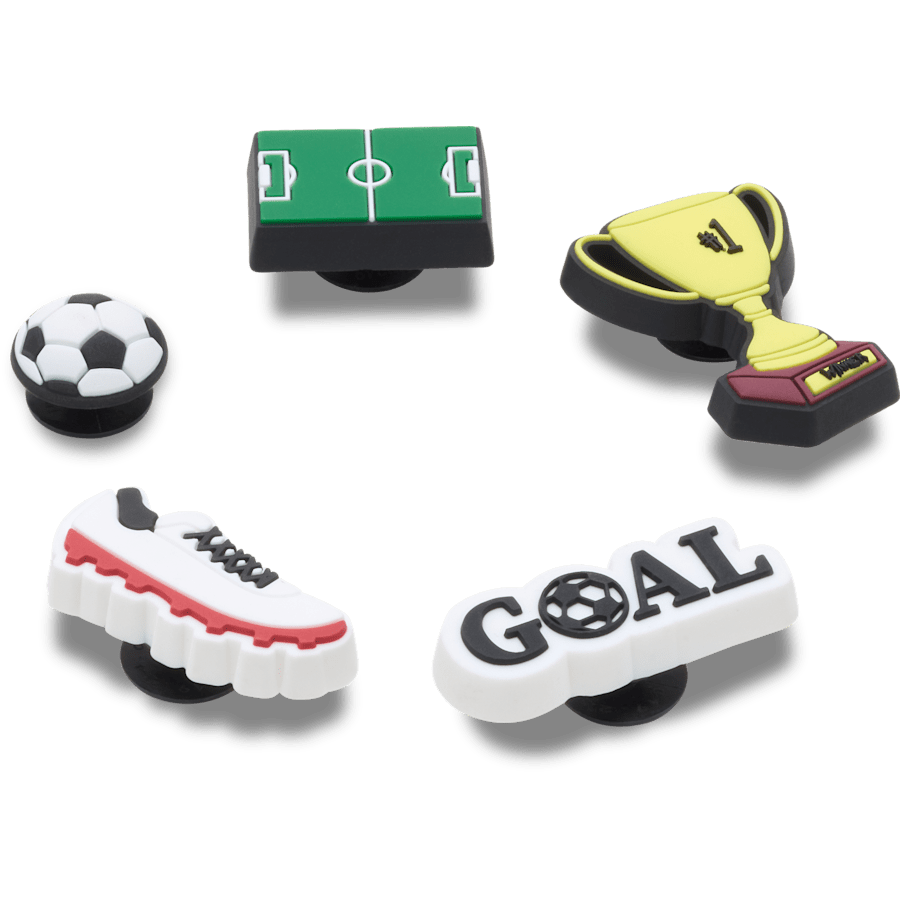 Crocs Online | Soccer Star 5 Pack Jibbitz™ charms