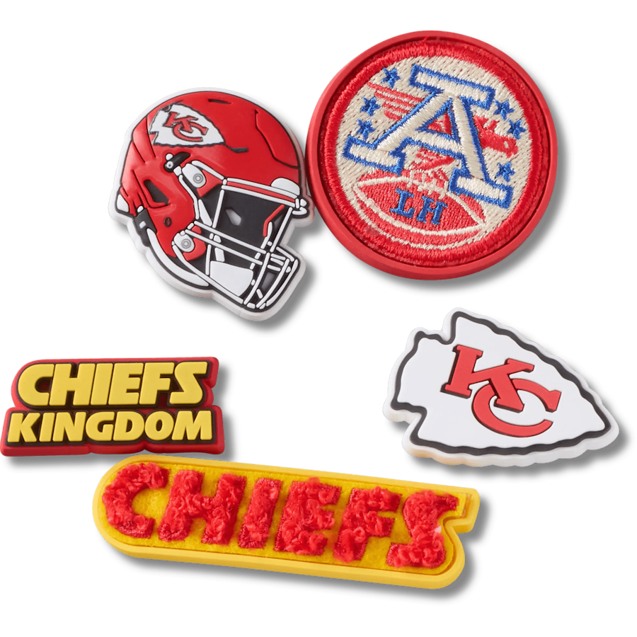 Crocs Discount | NFL Kansas City Chiefs 5 Pack Jibbitz Shoe Charm