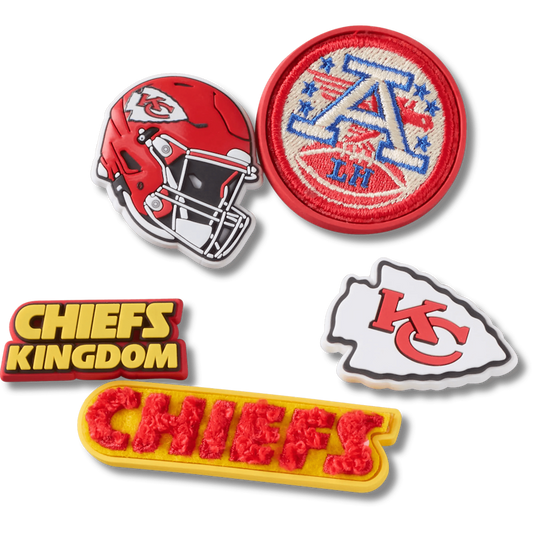 Crocs Discount | NFL Kansas City Chiefs 5 Pack Jibbitz Shoe Charm