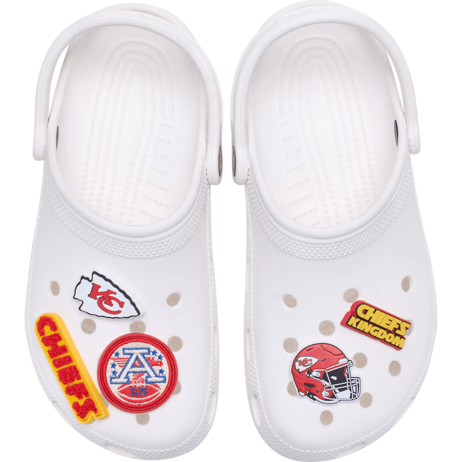 Crocs Discount | NFL Kansas City Chiefs 5 Pack Jibbitz Shoe Charm
